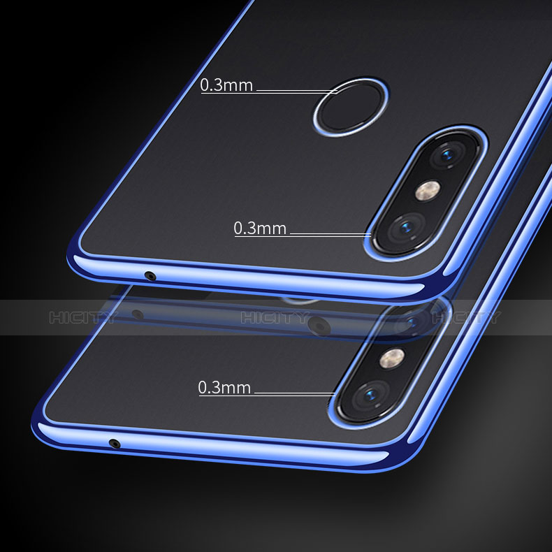 Silikon Schutzhülle Ultra Dünn Tasche Durchsichtig Transparent H01 für Xiaomi Mi Max 3 groß