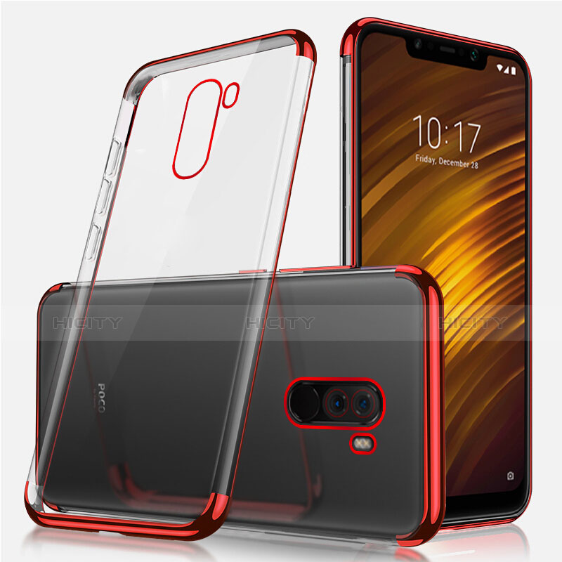 Silikon Schutzhülle Ultra Dünn Tasche Durchsichtig Transparent H01 für Xiaomi Pocophone F1 groß