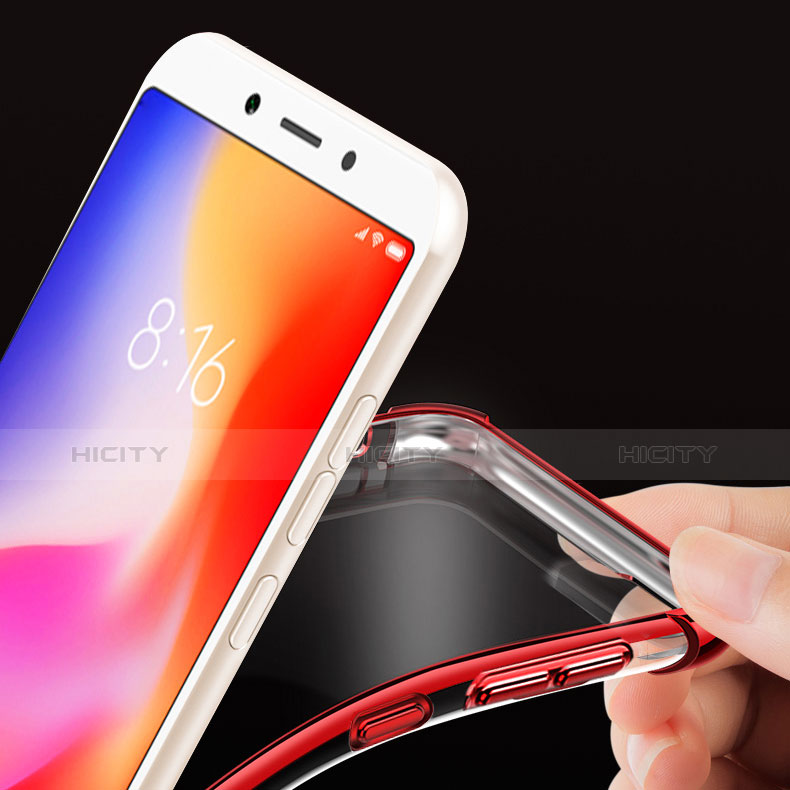 Silikon Schutzhülle Ultra Dünn Tasche Durchsichtig Transparent H01 für Xiaomi Redmi 6