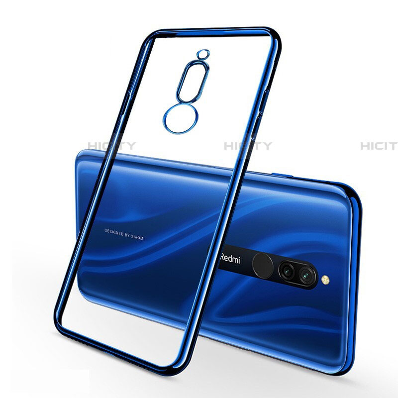 Silikon Schutzhülle Ultra Dünn Tasche Durchsichtig Transparent H01 für Xiaomi Redmi 8 Blau Plus