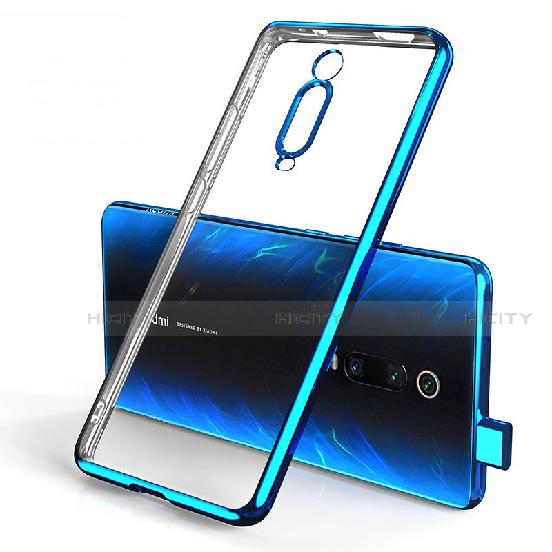 Silikon Schutzhülle Ultra Dünn Tasche Durchsichtig Transparent H01 für Xiaomi Redmi K20 Pro Blau Plus