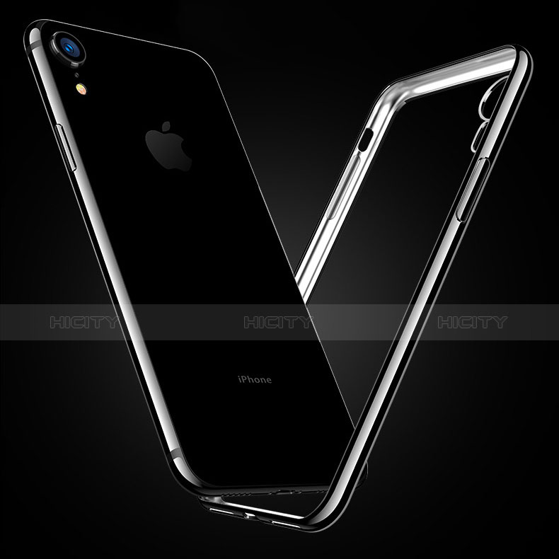 Silikon Schutzhülle Ultra Dünn Tasche Durchsichtig Transparent H02 für Apple iPhone XR groß