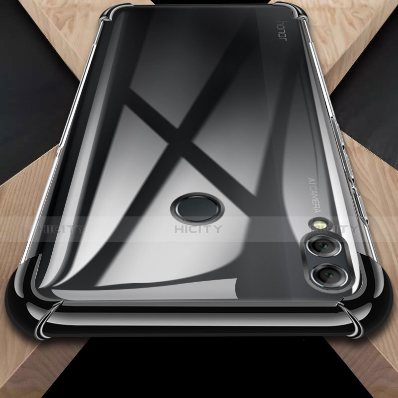 Silikon Schutzhülle Ultra Dünn Tasche Durchsichtig Transparent H02 für Huawei Enjoy Max groß
