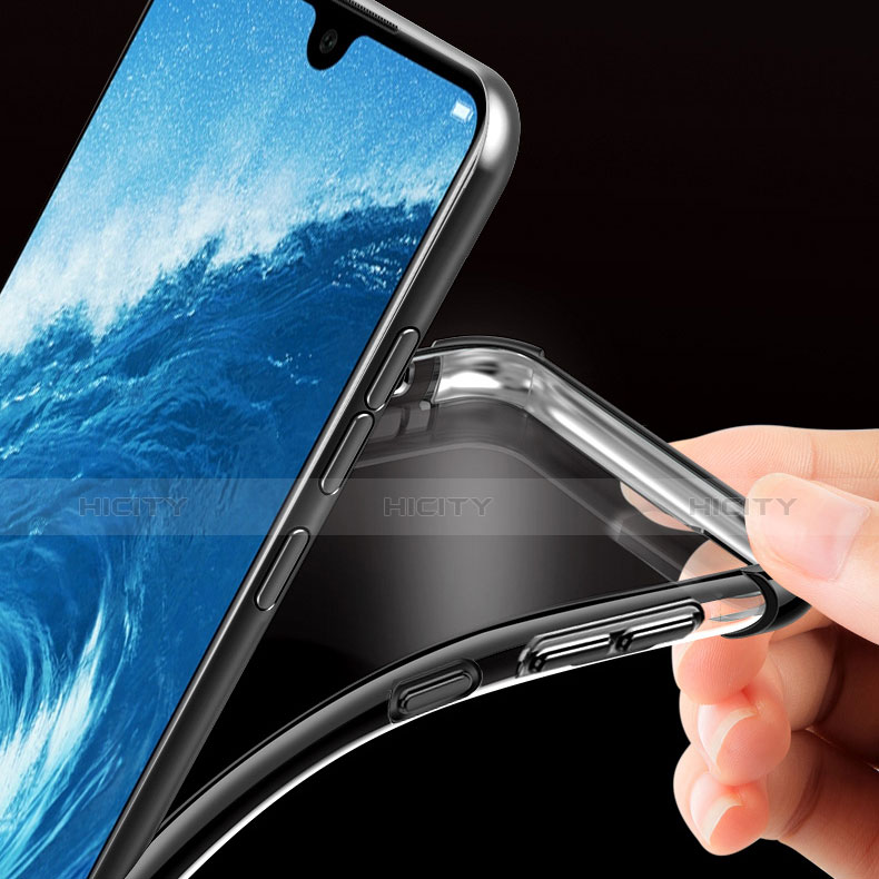 Silikon Schutzhülle Ultra Dünn Tasche Durchsichtig Transparent H02 für Huawei Enjoy Max groß