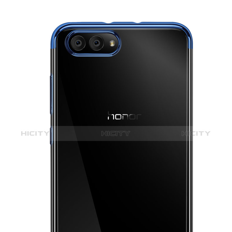 Silikon Schutzhülle Ultra Dünn Tasche Durchsichtig Transparent H02 für Huawei Honor V10 groß