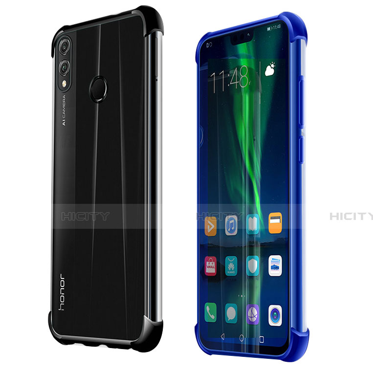 Silikon Schutzhülle Ultra Dünn Tasche Durchsichtig Transparent H02 für Huawei Honor V10 Lite groß