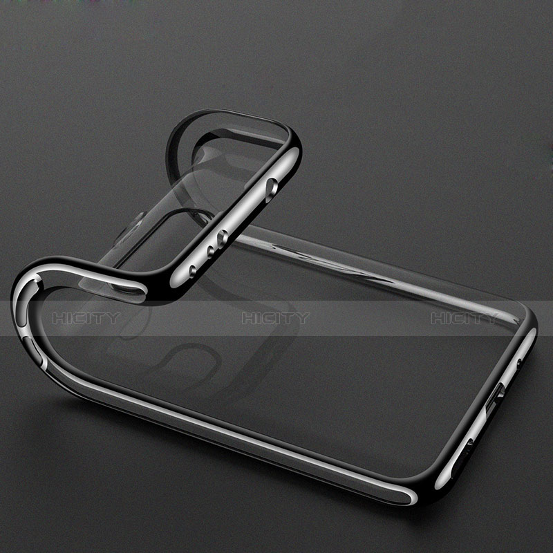 Silikon Schutzhülle Ultra Dünn Tasche Durchsichtig Transparent H02 für Huawei Honor V20 groß