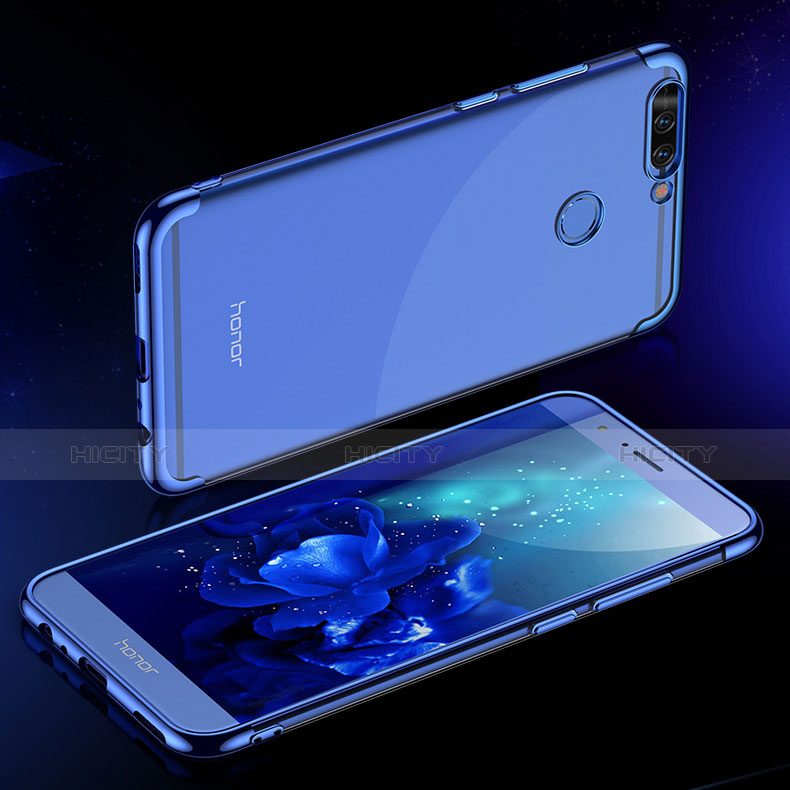 Silikon Schutzhülle Ultra Dünn Tasche Durchsichtig Transparent H02 für Huawei Honor V9 groß