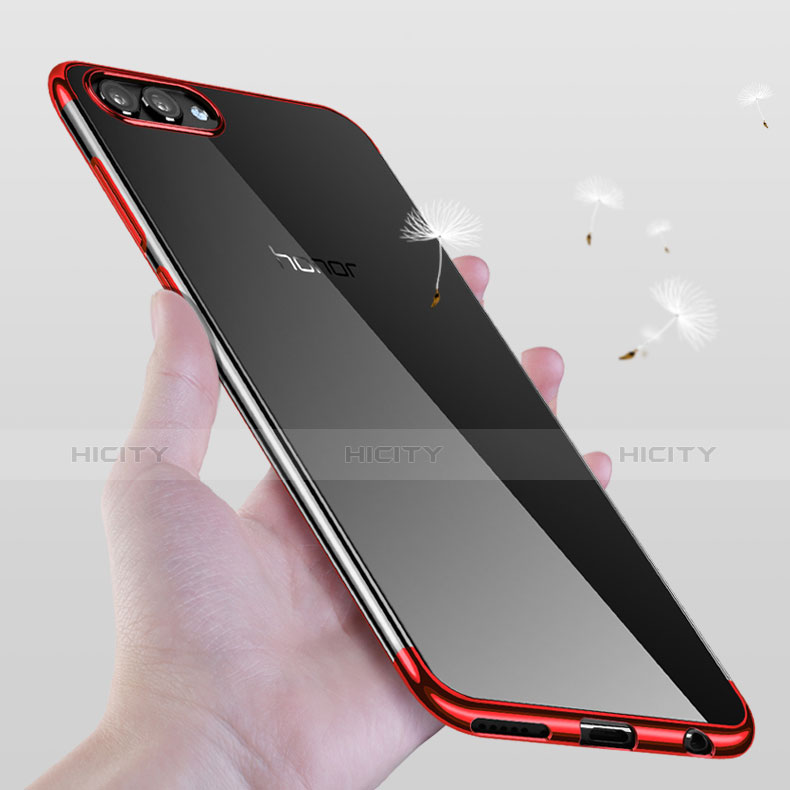 Silikon Schutzhülle Ultra Dünn Tasche Durchsichtig Transparent H02 für Huawei Honor View 10 groß