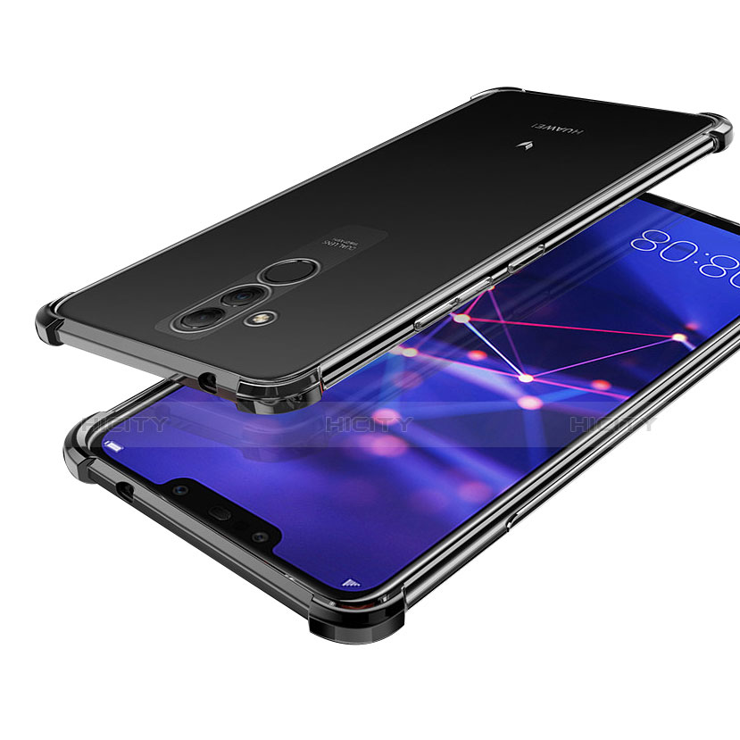 Silikon Schutzhülle Ultra Dünn Tasche Durchsichtig Transparent H02 für Huawei Maimang 7 Schwarz Plus
