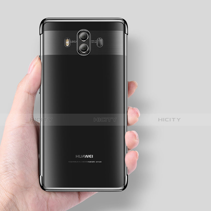 Silikon Schutzhülle Ultra Dünn Tasche Durchsichtig Transparent H02 für Huawei Mate 10 groß