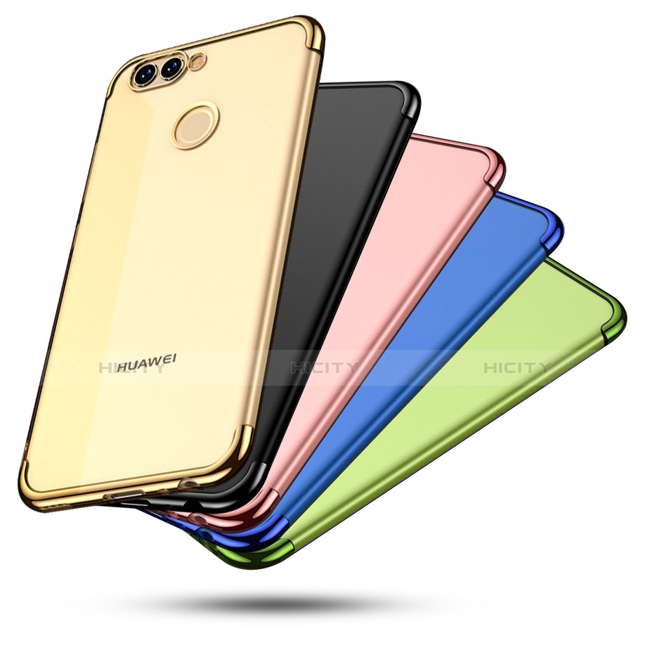 Silikon Schutzhülle Ultra Dünn Tasche Durchsichtig Transparent H02 für Huawei Nova 2 groß