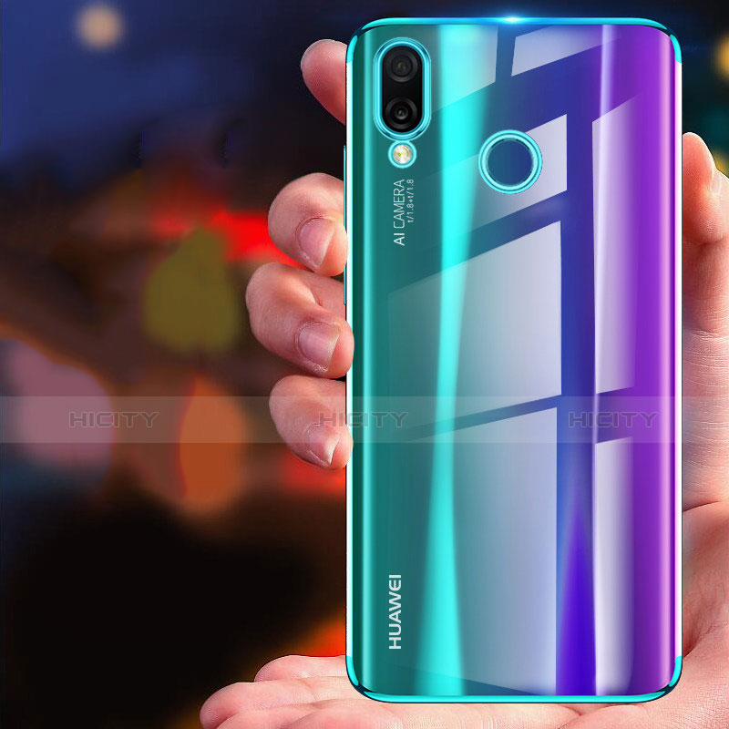 Silikon Schutzhülle Ultra Dünn Tasche Durchsichtig Transparent H02 für Huawei Nova 3 groß