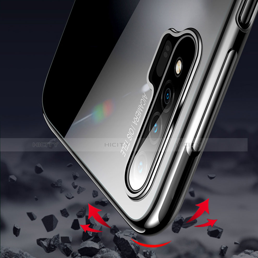 Silikon Schutzhülle Ultra Dünn Tasche Durchsichtig Transparent H02 für Huawei Nova 6 5G groß