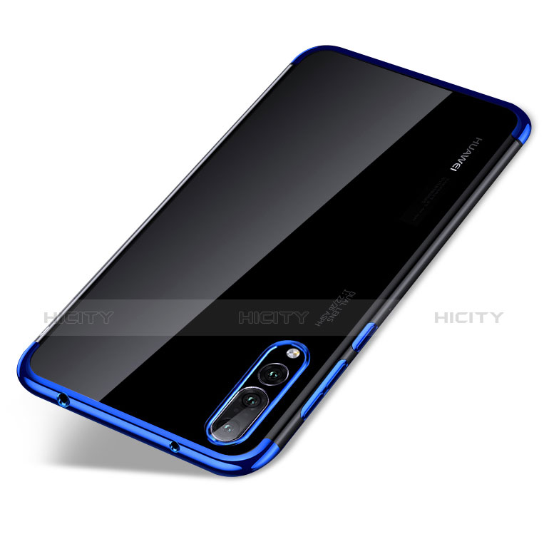 Silikon Schutzhülle Ultra Dünn Tasche Durchsichtig Transparent H02 für Huawei P20 Pro