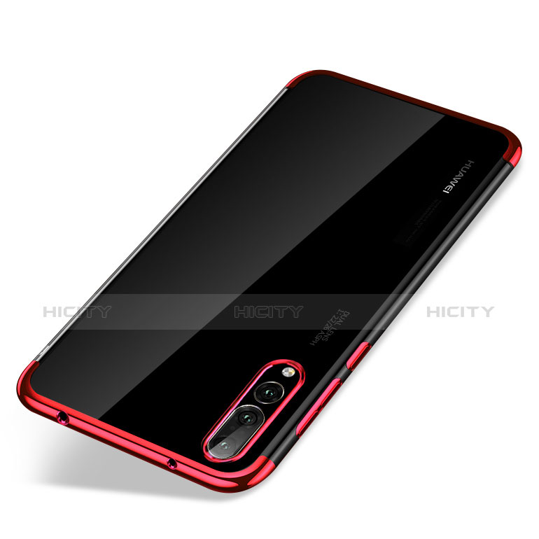 Silikon Schutzhülle Ultra Dünn Tasche Durchsichtig Transparent H02 für Huawei P20 Pro