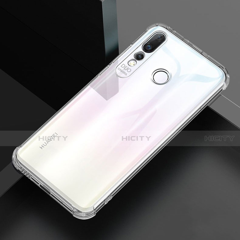 Silikon Schutzhülle Ultra Dünn Tasche Durchsichtig Transparent H02 für Huawei P30 Lite XL