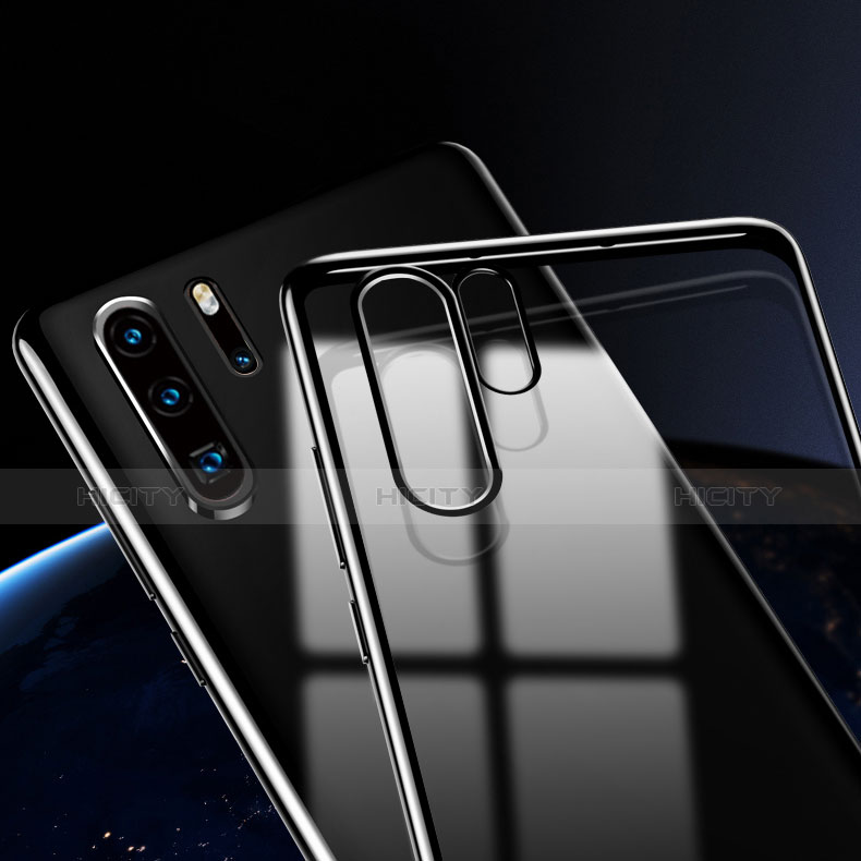 Silikon Schutzhülle Ultra Dünn Tasche Durchsichtig Transparent H02 für Huawei P30 Pro