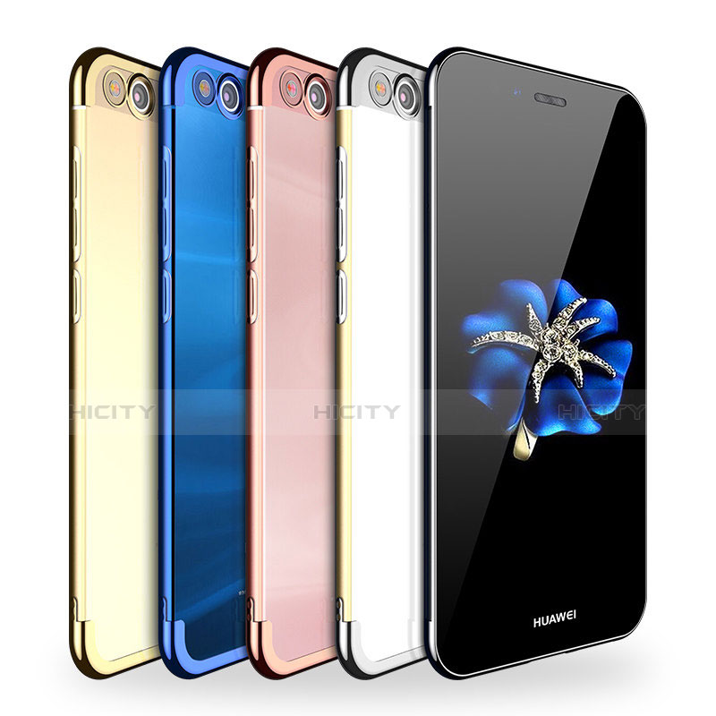 Silikon Schutzhülle Ultra Dünn Tasche Durchsichtig Transparent H02 für Huawei P9 Lite (2017) groß