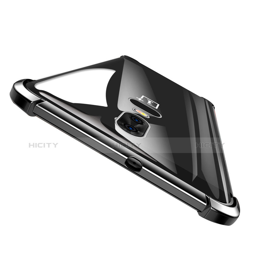 Silikon Schutzhülle Ultra Dünn Tasche Durchsichtig Transparent H02 für OnePlus 6