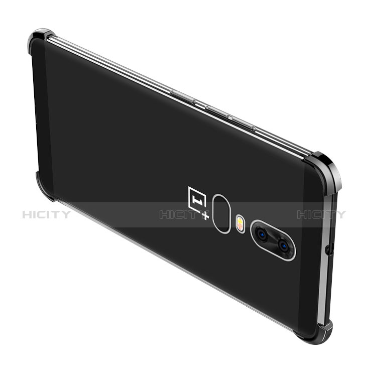 Silikon Schutzhülle Ultra Dünn Tasche Durchsichtig Transparent H02 für OnePlus 6