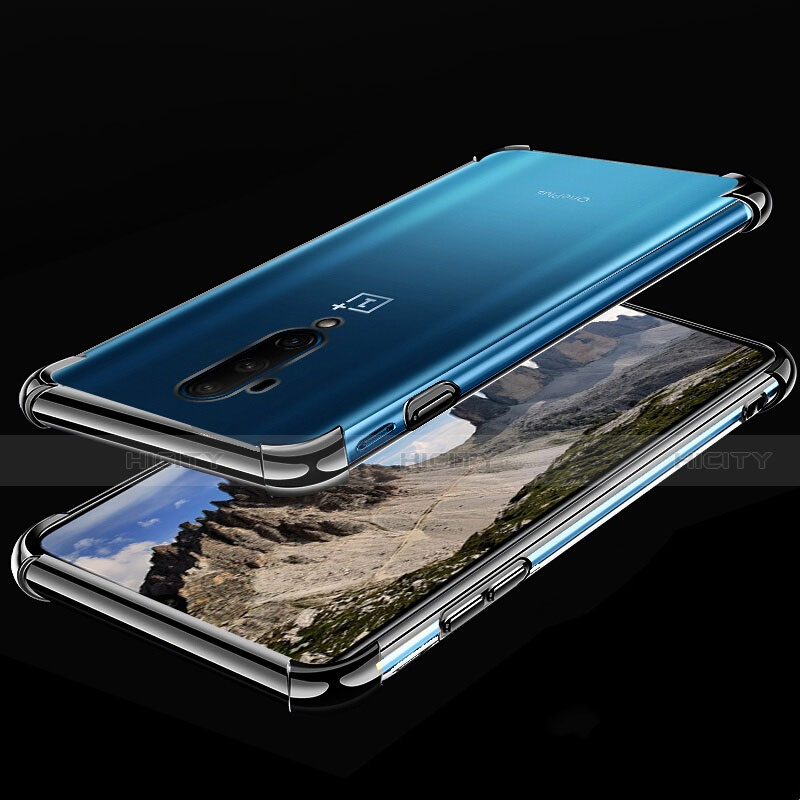 Silikon Schutzhülle Ultra Dünn Tasche Durchsichtig Transparent H02 für OnePlus 7T Pro 5G groß
