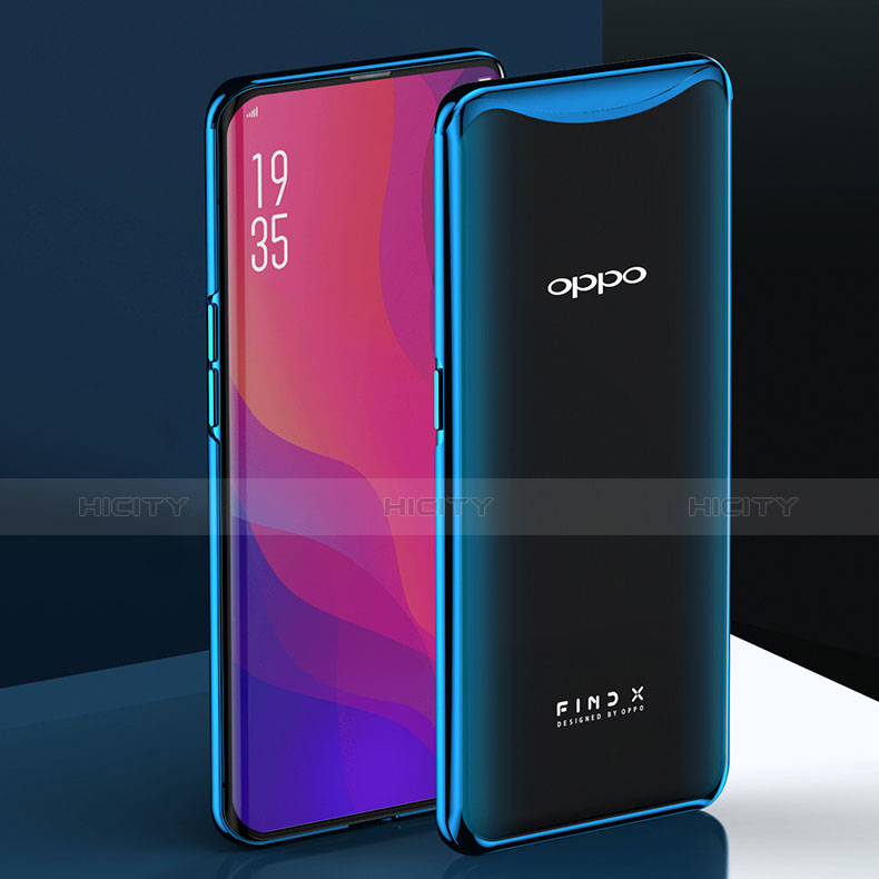 Silikon Schutzhülle Ultra Dünn Tasche Durchsichtig Transparent H02 für Oppo Find X Super Flash Edition groß