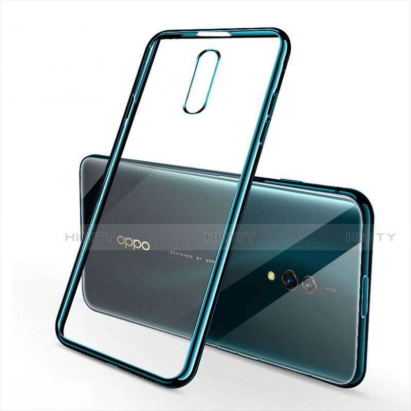 Silikon Schutzhülle Ultra Dünn Tasche Durchsichtig Transparent H02 für Oppo Realme X Grün