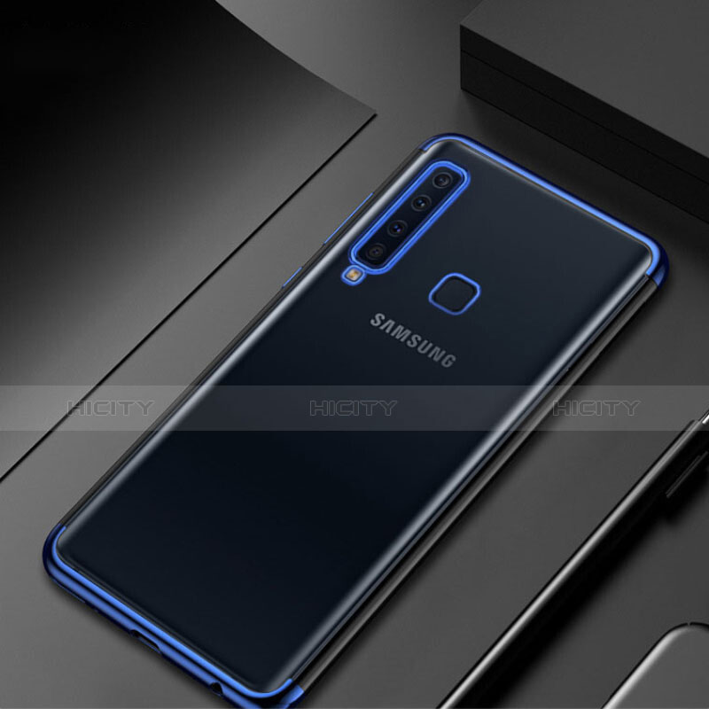 Silikon Schutzhülle Ultra Dünn Tasche Durchsichtig Transparent H02 für Samsung Galaxy A9s Blau Plus