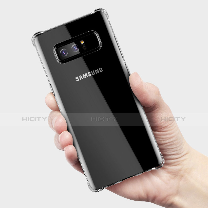 Silikon Schutzhülle Ultra Dünn Tasche Durchsichtig Transparent H02 für Samsung Galaxy Note 8 Klar Plus