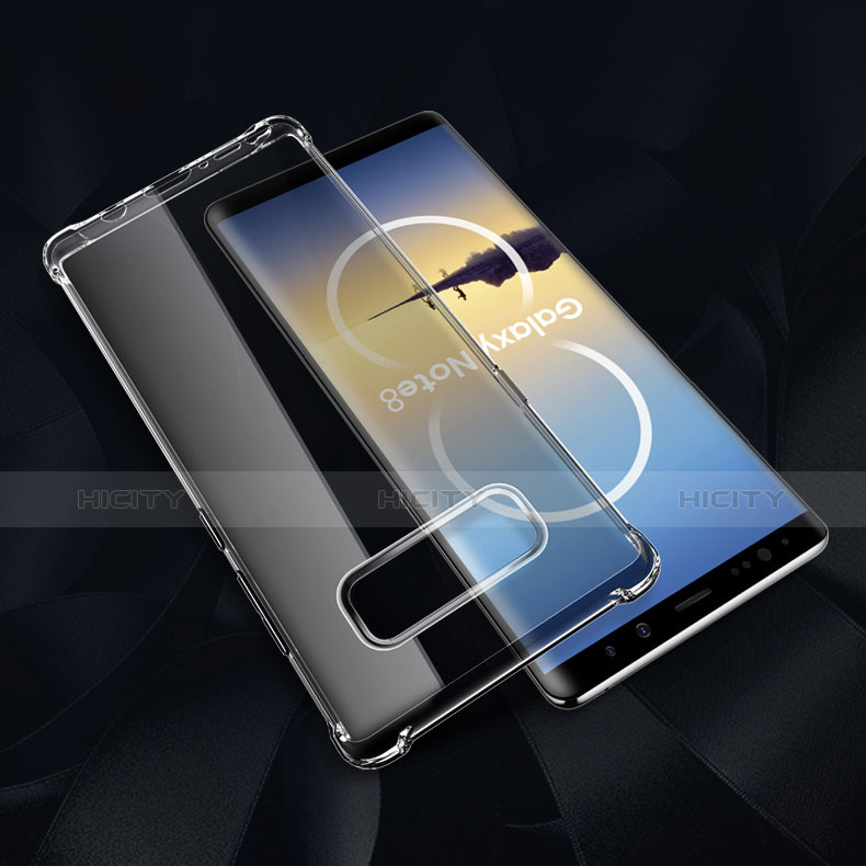 Silikon Schutzhülle Ultra Dünn Tasche Durchsichtig Transparent H02 für Samsung Galaxy Note 8 Klar