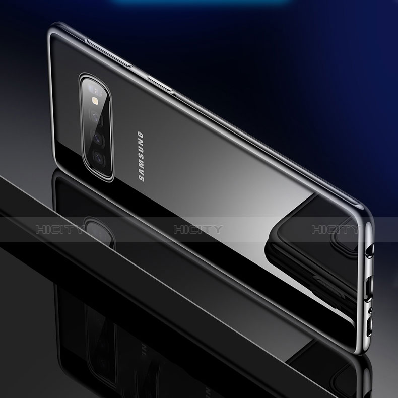 Silikon Schutzhülle Ultra Dünn Tasche Durchsichtig Transparent H02 für Samsung Galaxy S10 groß