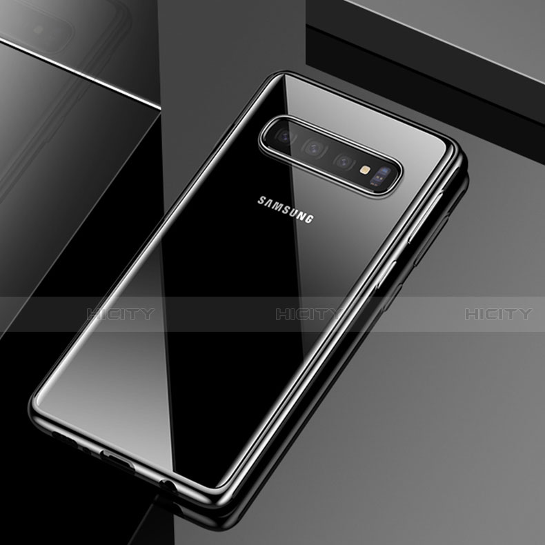 Silikon Schutzhülle Ultra Dünn Tasche Durchsichtig Transparent H02 für Samsung Galaxy S10 5G groß