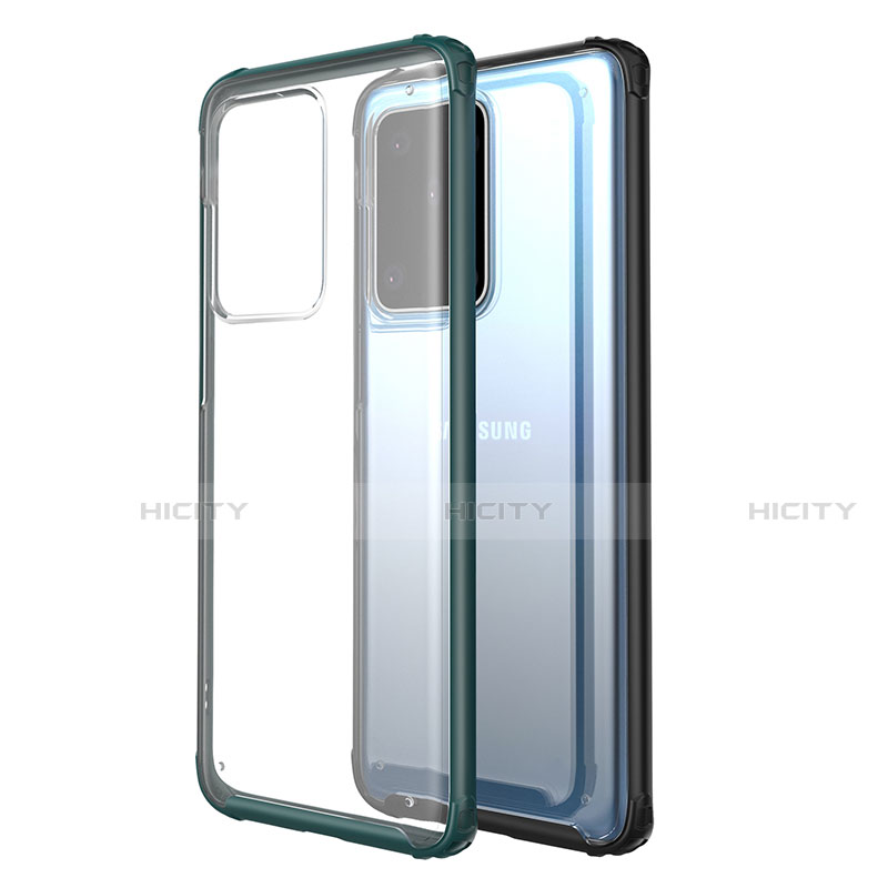 Silikon Schutzhülle Ultra Dünn Tasche Durchsichtig Transparent H02 für Samsung Galaxy S20 Ultra 5G groß