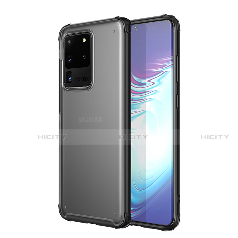 Silikon Schutzhülle Ultra Dünn Tasche Durchsichtig Transparent H02 für Samsung Galaxy S20 Ultra 5G groß