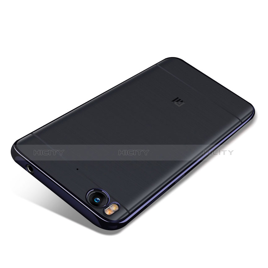 Silikon Schutzhülle Ultra Dünn Tasche Durchsichtig Transparent H02 für Xiaomi Mi 5S 4G Blau Plus