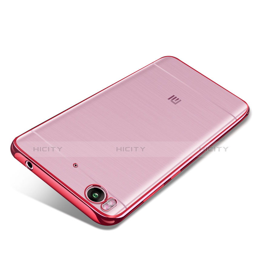 Silikon Schutzhülle Ultra Dünn Tasche Durchsichtig Transparent H02 für Xiaomi Mi 5S Rot Plus