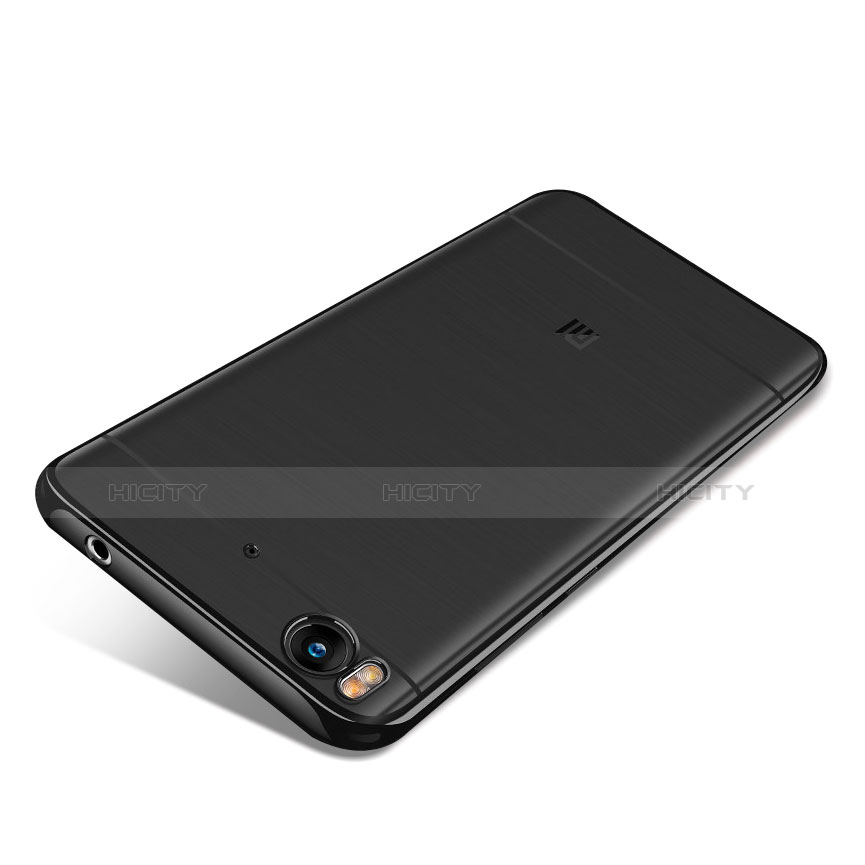 Silikon Schutzhülle Ultra Dünn Tasche Durchsichtig Transparent H02 für Xiaomi Mi 5S Schwarz Plus