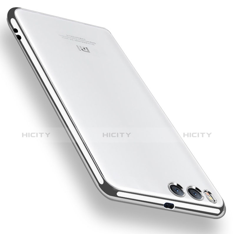 Silikon Schutzhülle Ultra Dünn Tasche Durchsichtig Transparent H02 für Xiaomi Mi 6 Silber Plus