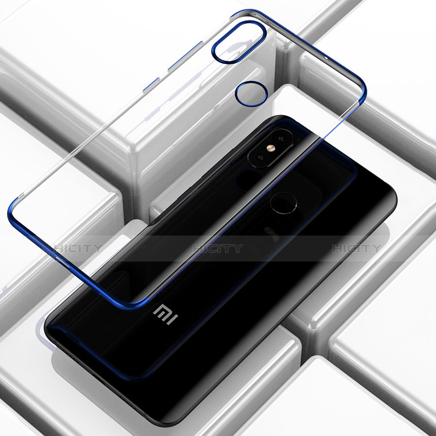 Silikon Schutzhülle Ultra Dünn Tasche Durchsichtig Transparent H02 für Xiaomi Mi 8 groß