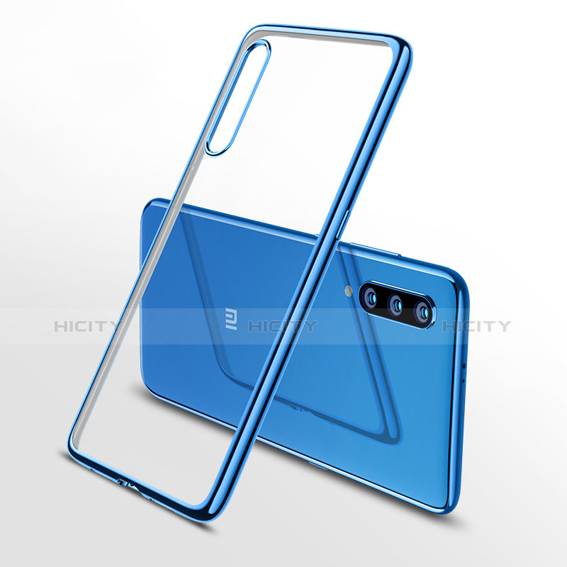 Silikon Schutzhülle Ultra Dünn Tasche Durchsichtig Transparent H02 für Xiaomi Mi 9 Pro Blau