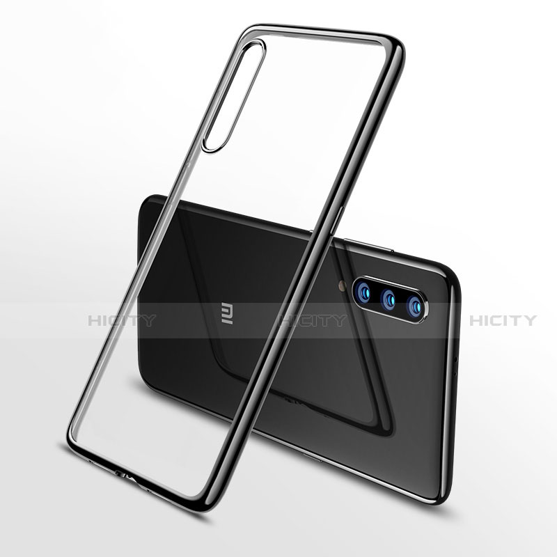 Silikon Schutzhülle Ultra Dünn Tasche Durchsichtig Transparent H02 für Xiaomi Mi A3 Lite Schwarz Plus