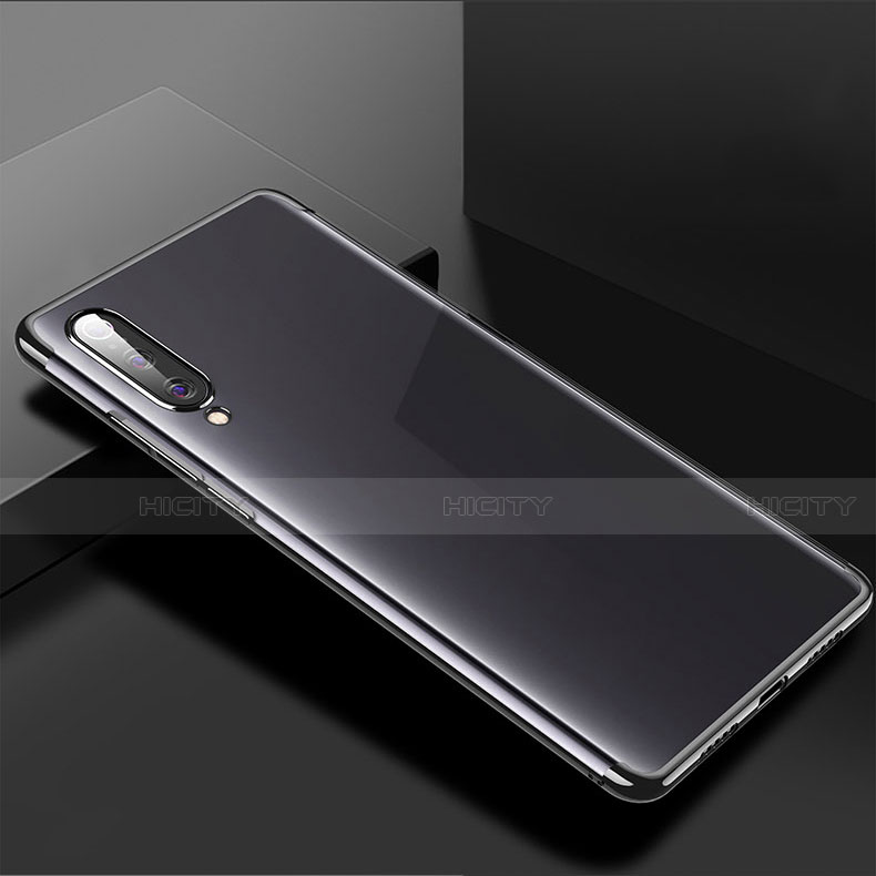 Silikon Schutzhülle Ultra Dünn Tasche Durchsichtig Transparent H02 für Xiaomi Mi A3 Schwarz Plus