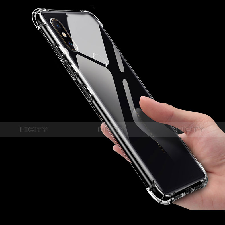 Silikon Schutzhülle Ultra Dünn Tasche Durchsichtig Transparent H02 für Xiaomi Mi Mix 2S groß