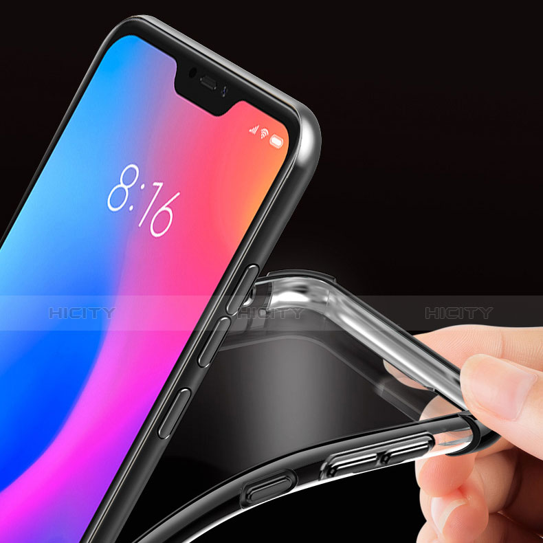 Silikon Schutzhülle Ultra Dünn Tasche Durchsichtig Transparent H02 für Xiaomi Redmi 6 Pro groß