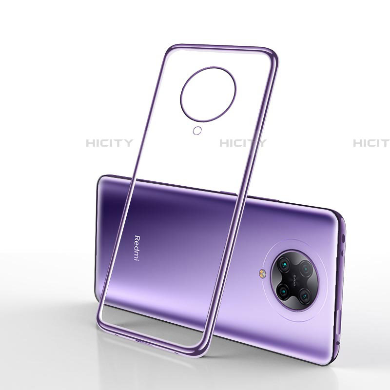 Silikon Schutzhülle Ultra Dünn Tasche Durchsichtig Transparent H02 für Xiaomi Redmi K30 Pro 5G Violett Plus