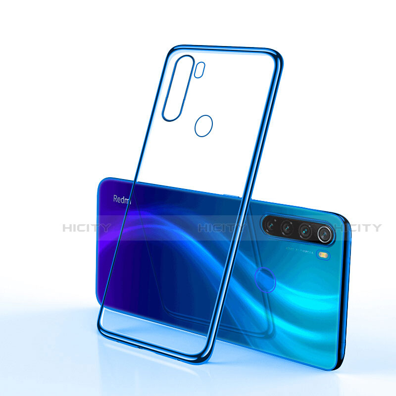 Silikon Schutzhülle Ultra Dünn Tasche Durchsichtig Transparent H02 für Xiaomi Redmi Note 8 Blau Plus