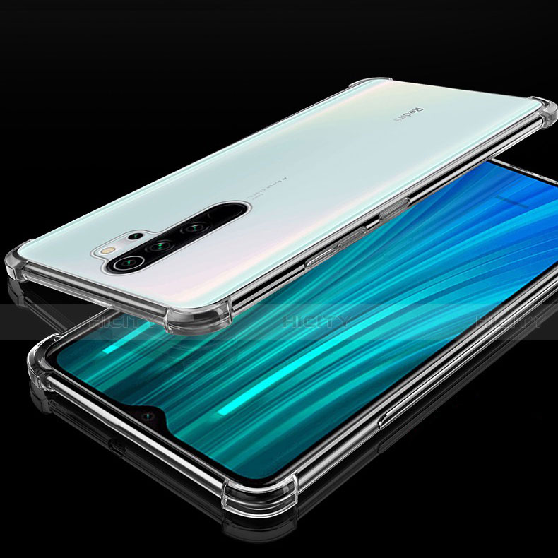 Silikon Schutzhülle Ultra Dünn Tasche Durchsichtig Transparent H02 für Xiaomi Redmi Note 8 Pro groß