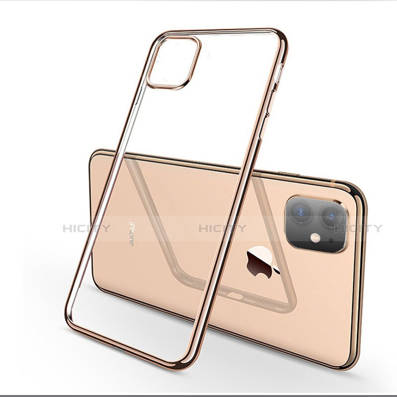 Silikon Schutzhülle Ultra Dünn Tasche Durchsichtig Transparent H03 für Apple iPhone 11 groß