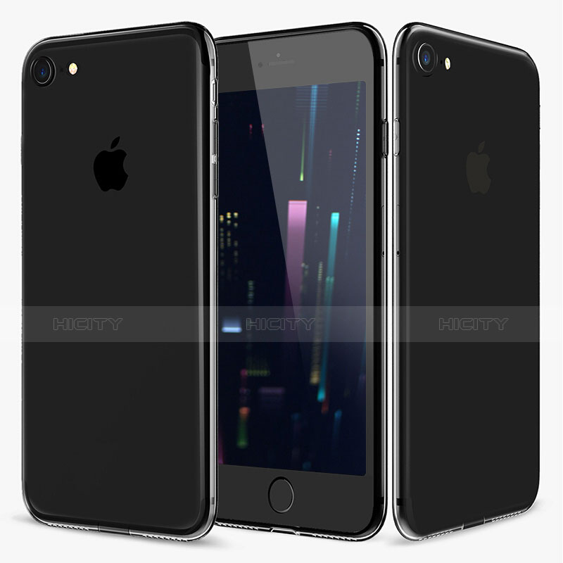 Silikon Schutzhülle Ultra Dünn Tasche Durchsichtig Transparent H03 für Apple iPhone 8 Klar Plus